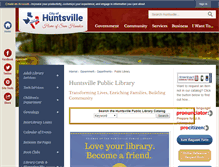 Tablet Screenshot of myhuntsvillelibrary.com